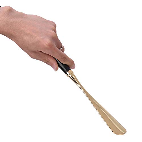 Shoe Horn Long Handled Metal Lion Head Shoe Horn Wooden Long Handle Shoe Lifter Shoe Spoon Tool for Men Ladies