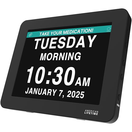 Day Clock Large Digital Display with Date and Day of The Week