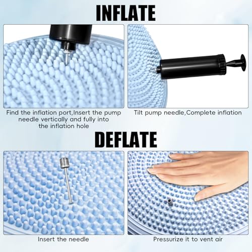 3 Pcs Inflated Wobble Cushion
