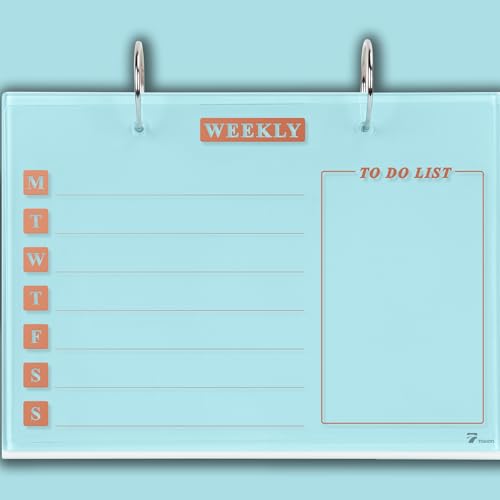 Small Glass Desktop Whiteboard Calendar