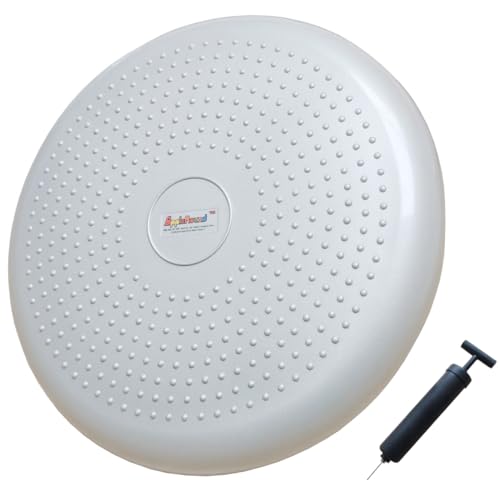 Inflated Wobble Cushion with Hand Pump