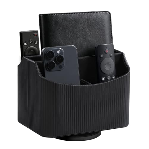 360° Rotating TV Remote Control Holder Desk Remote Organizer