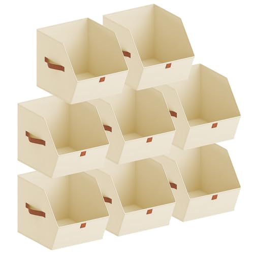 Fabric Closet Storage Cubes Square Storage Bins with Dual Handles