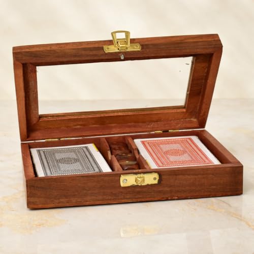 Wooden Playing Card Box