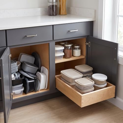 Pull Out Drawer Organizer Soft Close Sliding Shelf for Kitchen Cabinets