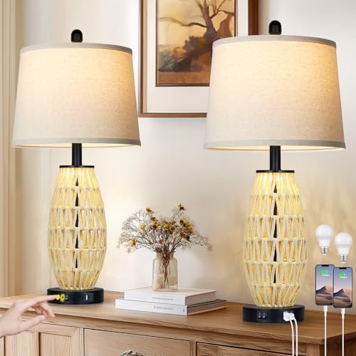 Ceramic Table Lamp Set ot 2