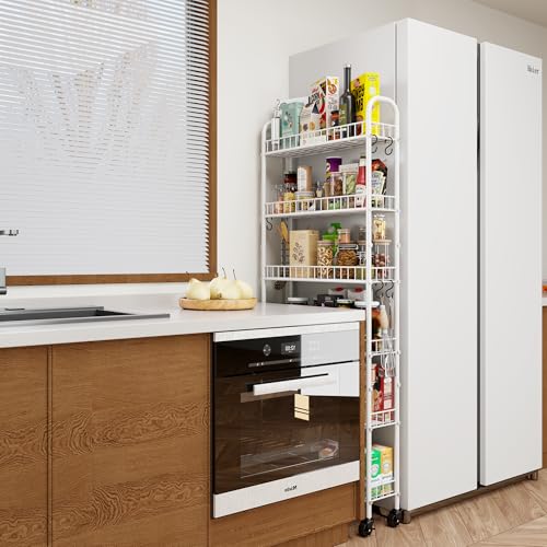 6 Tier Slim Storage Cart with Wheels