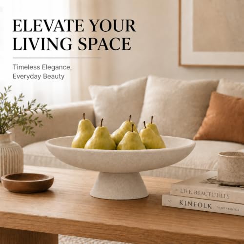 Modern Resin Pedestal Decorative Bowl