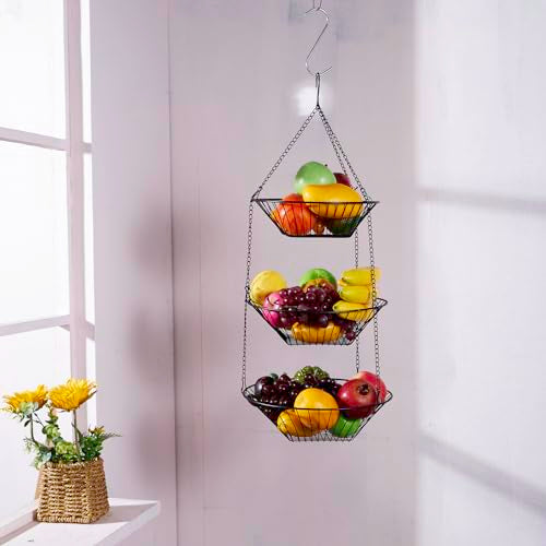 3 Tier Wire Fruit Hanging Basket