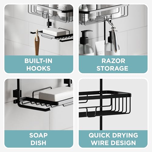 Rustproof Shower Caddy Hanging Bathroom Organizer