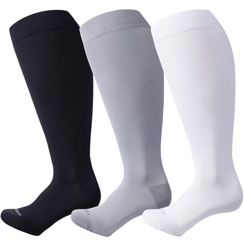 Plus Size Compression Socks for Women Men Wide Calf Extra Large 15