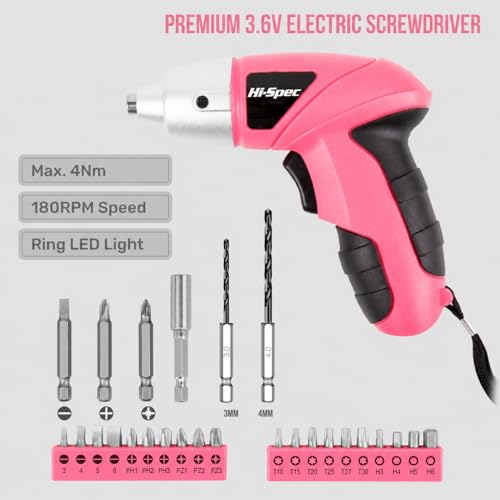 Small Electric Screwdriver with Driver Bits