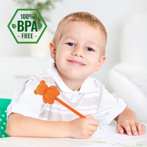 5 Pack Chewable Pencil Toppers for Sensory Kids
