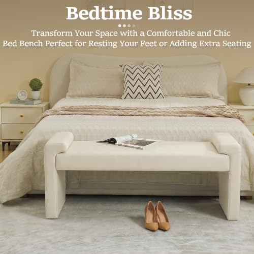 58.7" End of Bed Bench for Living Room
