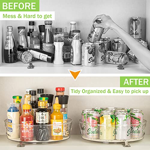Lazy Susan Organizer for Cabinet with Handle