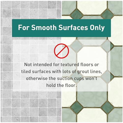 Large Square Shower Mat Non Slip 27 x 27 Inch