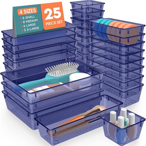 25 PCS Plastic Drawer Organizer