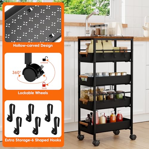 5 Tier Kitchen Storage Cart