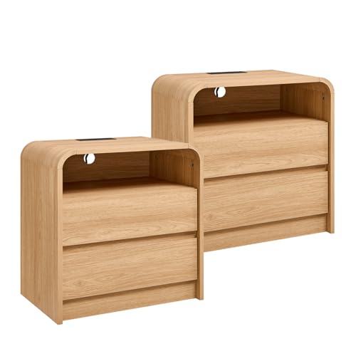 Modern Nightstand Set of 2