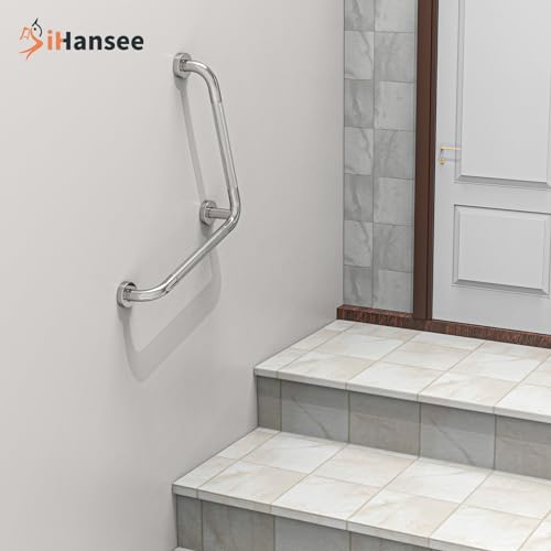 L Shaped Bathroom Grab Bars