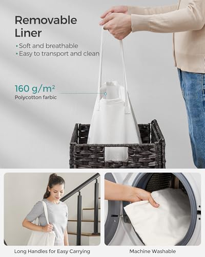 Slim Laundry Hamper with Lid