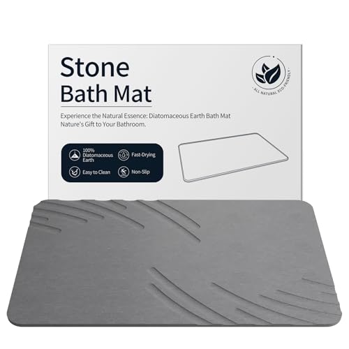 Stone Bath Mat Diatomaceous Earth Shower Mat Non
