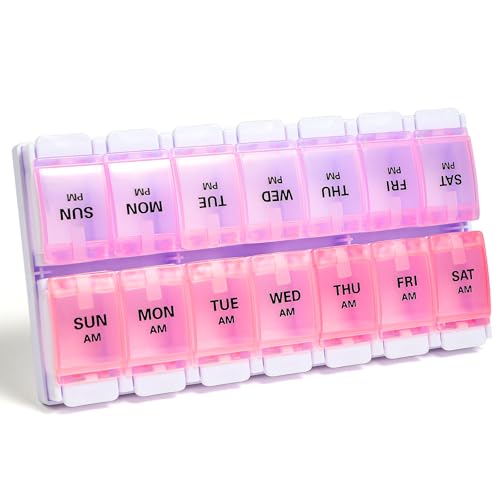 AM PM Weekly 7 Day Pill Organizer