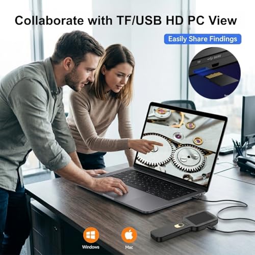 Handheld Digital Microscope 500X with Dual Lens＆3" Screen