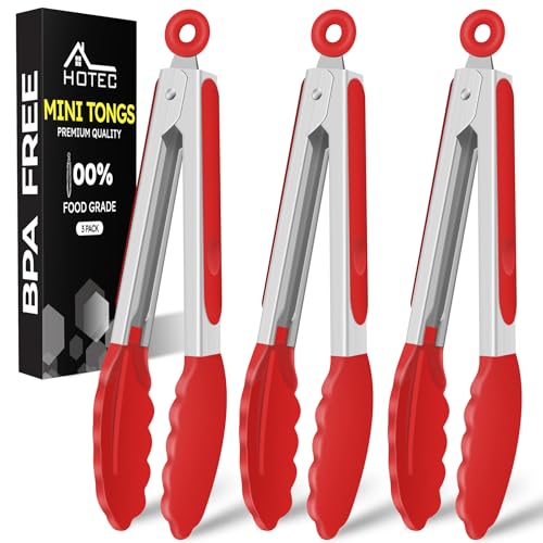 Mini Silicone Kitchen Tongs for Cooking