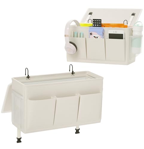 Bedside Caddy Bedside Organizer with Fixed Straps & Water Bottle Holder