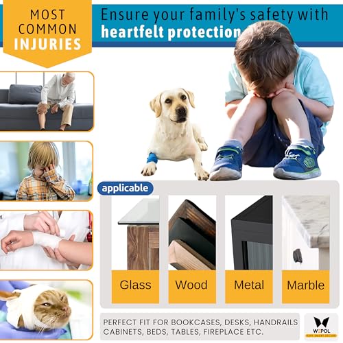 Corner Edge Protector Baby Proofing with 8 Corner Guard 18ft Furniture Corner & Edge Safety Bumpers Cushion