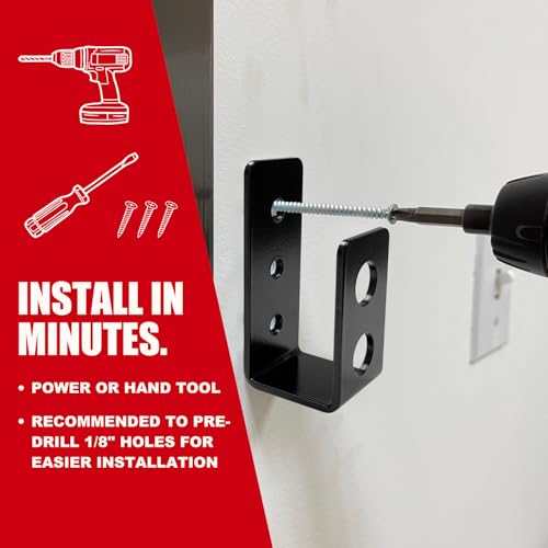 Heavy Duty Door Barricade Brackets