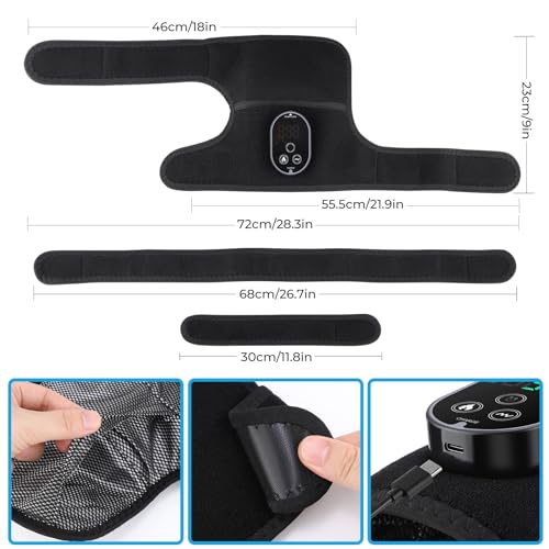 Cordless Heated Knee Massager with Vibration