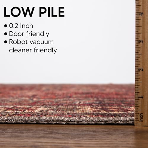 Machine Washable Area Rug with Non