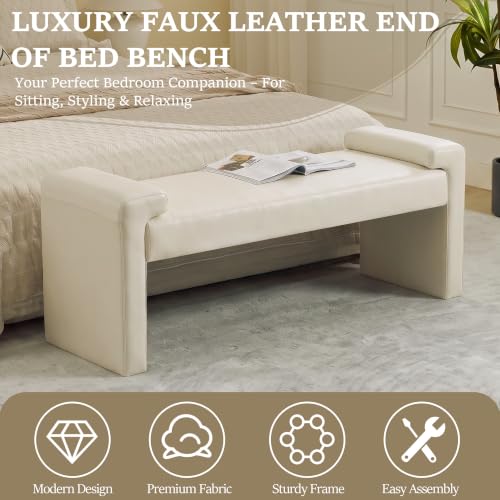 58.7" End of Bed Bench for Living Room
