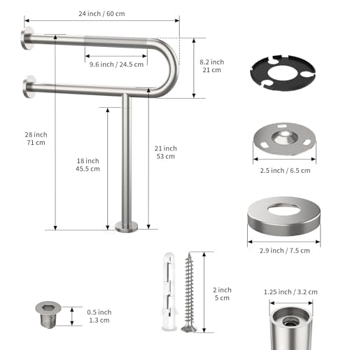 Bathroom Toilet Safety Rails