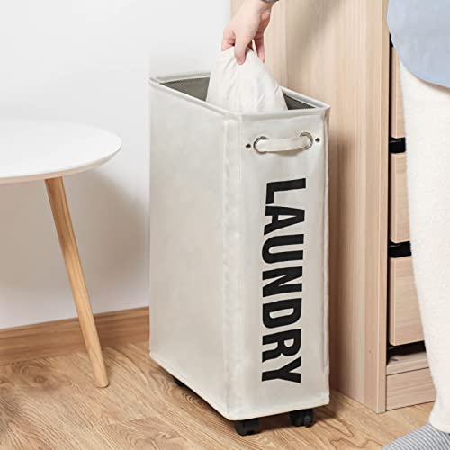 Rolling Laundry Basket Hamper on Wheels