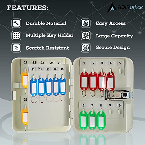 Secured 40 Key Cabinet with Combination Lock
