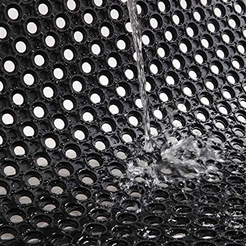 Outdoor Rubber Floor Mat Anti Slip Commercial Resturant Kitchen Mat Rubber Drainage Mat 60 x 35 Inch Heavy Duty Mat for Garage Garden Indoor Outside Industral Pool Entrance Bar Wet Area Use