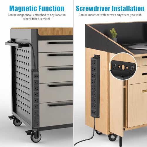 8 Outlet Magnetic Power Strip