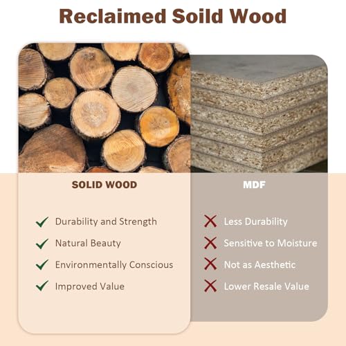 Reclaimed Solid Wood Bench