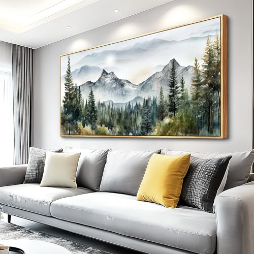 Canvas Wall Art For Bedroom Framed Wall Decor For Living Room Modern Office Artwork For Walls Beach Painting Forest Tree Landscape Pictures Nature Abstract Decoration Ready To Hang Home Decor
