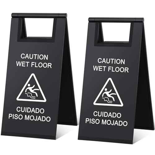 2 Pcs Wet Floor Sign
