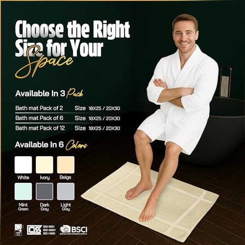 Cotton Bath Mats for Bathroom