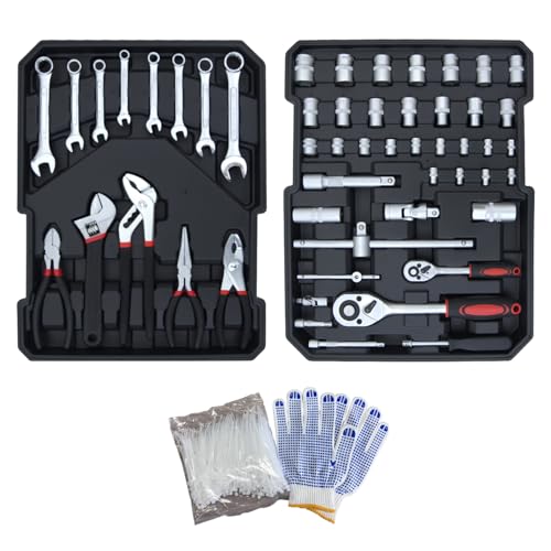Complete Home Tool Set Versatile Rolling Tool Kit