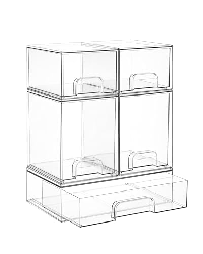 Stackable Storage Drawers Set