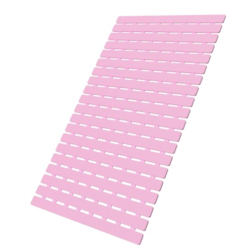 Bath Tub Shower Mat Non Slip Bathtub Mats for Bathroom Shower Floor Mat Bath Mats for Shower Tub Anti Slip Shower Mat with Drain Hole and Large Suction Cups