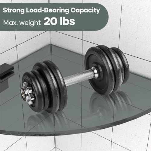 2 Pack Glass Shelf Shower Caddie