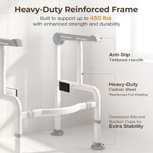 Toilet Safety Rails for Seniors with Glow