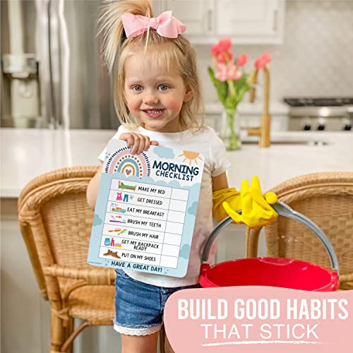 Magnetic Morning & Bedtime Routine Chart for Kids